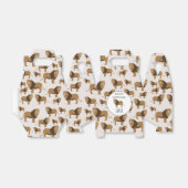 ジャングルライオパーソナライズされたンアニマルパターン誕生日 フェイバーボックス (折り畳みなし)