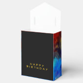 ジャングルライオンの水色の名前モノグラムのキング フェイバーボックス (オープン)