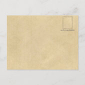 ジャングルライオンアルファベットレターセピア ポストカード (裏面)