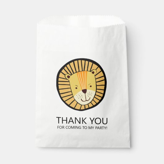 ジャングルライオンサンキューユー子供の誕生日 フェイバーバッグ (正面)