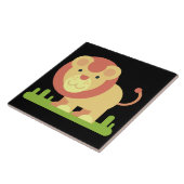 ジャングルライオンセラミックタイル タイル (側面)