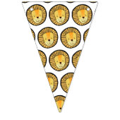 ジャングルライオンハッピーバースデー バンティングフラッグ (第1の旗)