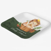 ジャングルライオンベビーシャワー紙プレート ペーパープレート (傾斜あり)