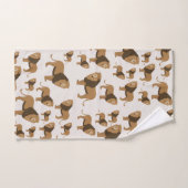 ジャングルライオン動物のパターン バスタオルセット (ハンドタオル)