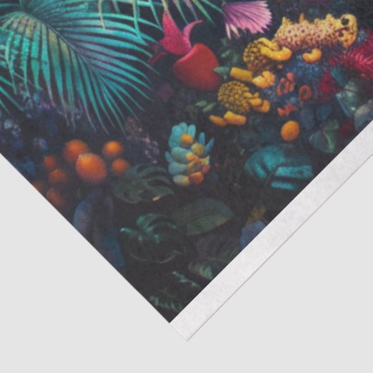 ジャングルラ鮮やかプソディ背景の切り離し 薄葉紙 (詳細)