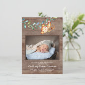 ジャングルリトルモンキー写真誕生のお知らせ 案内状 (スタンド正面)