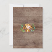 ジャングルリトルモンキー写真誕生のお知らせ 案内状 (裏面)