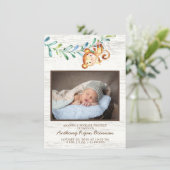 ジャングルリトルモンキー写真誕生のお知らせ 案内状 (スタンド正面)