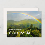 ジャングルレインボーボゴタコロンビアポストカード ポストカード (正面/裏面)
