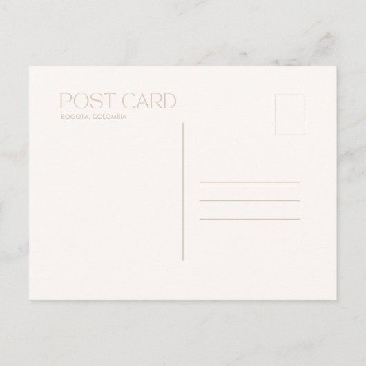 ジャングルレインボーボゴタコロンビアポストカード ポストカード (裏面)