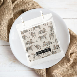 ジャングルレオパード野生動物のパターン フェイバーバッグ