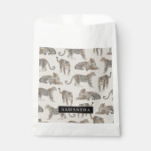 ジャングルレオパード野生動物のパターン フェイバーバッグ (正面)