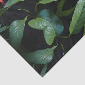 ジャングルレッド花のメラニズムのジャガー 薄葉紙 (詳細)