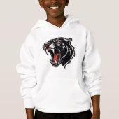 ジャングルロイヤル威厳のあるティ:ジャガー顔Tシャツ (正面)