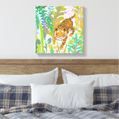 ジャングルローア – タイガー キャンバスプリント (インサイチュ (寝室))
