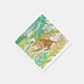 ジャングルローア – タイガー スタンダードカクテルナプキン (角)