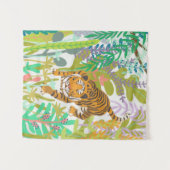 ジャングルローア – タイガー タペストリー (正面(横))