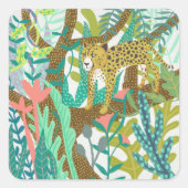 ジャングルローア – チーター スクエアシール (正面)