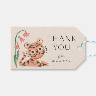 ジャングルワイルドアニマルタイガーキッズパーティーギフトラベル ギフトタグ