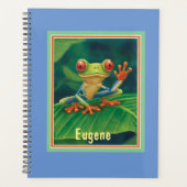 ジャングルワイルドライフレッドアイドツリーカエルプランナー プランナー手帳 (正面)