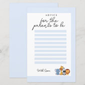 ジャングルワイルドワンベビーシャワーアドバイスfor the Parents (正面/裏面)