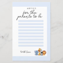 ジャングルワイルドワンベビーシャワーアドバイスfor the Parents