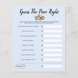 ジャングルワイルドワンベビーシャワーゲーム価格を推測