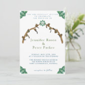 ジャングル付きリス猿の枝離れアーチ 招待状 (スタンド正面)