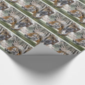 ジャングル初期のプリントクリスマス ラッピングペーパー (角)