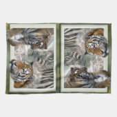 ジャングル初期のプリント キッチンタオル (横)