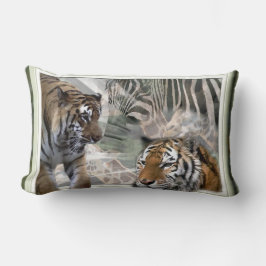 ジャングル初期のプリント ランバークッション