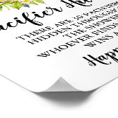 ジャングル動物おしゃぶり狩りベビーシャワーゲームサイン ポスター (角)