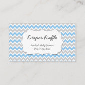 ジャングル動物おむつラッフルチケットゲーム エンクロージャーカード (裏面)