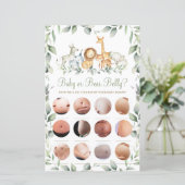 ジャングル動物おもしろいシャワーベビーまたはビールベリーゲーム (スタンド正面)