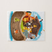 ジャングル動物が付いているノアの箱舟 ジグソーパズル (横)