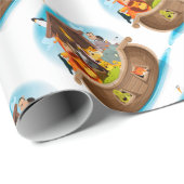 ジャングル動物が付いているノアの箱舟 ラッピングペーパー (ロールコーナー)