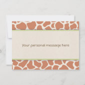 ジャングル動物のサファリのベビーシャワーのサンキューカード サンキューカード (裏面)