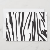 ジャングル動物のサファリのベビーシャワーの招待状 招待状 (裏面)