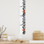 ジャングル動物の動物園が成長チャート ポスター (キッチン)