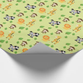 ジャングル動物の包装紙 ラッピングペーパー (角)