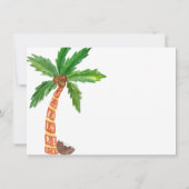 ジャングル動物の子供のメッセージカード ノートカード (裏面)