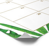 ジャングル動物の推測ベビーの期日ゲームサイン ポスター (角)