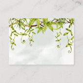 ジャングル動物の本を持って来る赤ちゃんシャワー挿入カード プレイスカード (裏面)