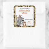 ジャングル動物の本プレートチートスポット スクエアシール (バッグ)