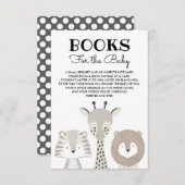 ジャングル動物の本ベビーサファリモダンー エンクロージャーカード (正面/裏面)