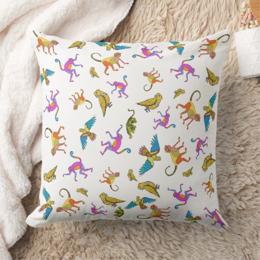 ジャングル動物の枕 クッション (ブランケット)