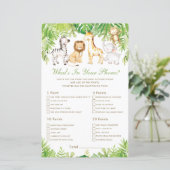 ジャングル動物の緑あなたの電話ゲームの中に何がある (スタンド正面)