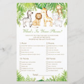 ジャングル動物の緑あなたの電話ゲームの中に何がある (正面)