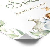 ジャングル動物の緑のベビーは甘いトリート ポスター (角)