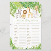 ジャングル動物の葉の多いベビーの予測とアドバイス (正面/裏面)